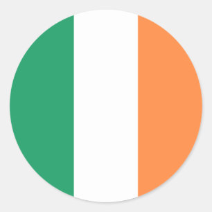 Vlag van Ierland Ronde Sticker