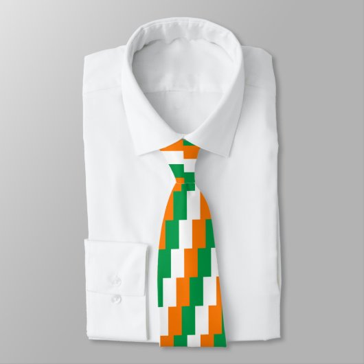 Vlag van Ierland Saint Patrick's Day Stropdas (Gebonden)