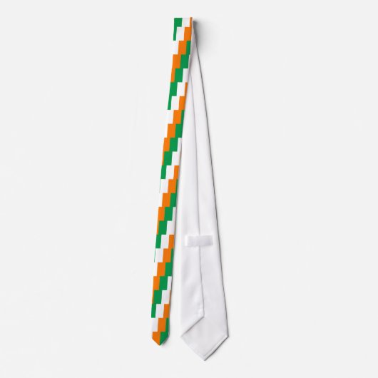 Vlag van Ierland Saint Patrick's Day Stropdas (Achterkant)