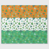 vlag van Ierland Shamrock Muted Cadeaupapier (Vlak)