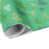 vlag van Ierland Shamrock Muted Cadeaupapier (Rol Hoek)