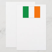 Vlag van Ierland/St. Patrick's Day Briefpapier (Voorkant / Achterkant)