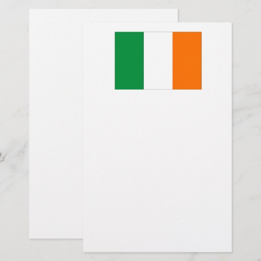Vlag van Ierland/St. Patrick's Day Briefpapier (Voorkant / Achterkant)