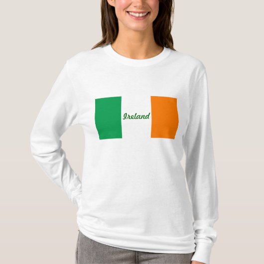 Vlag van Ierland/St. Patrick's Day T-shirt (Voorkant)