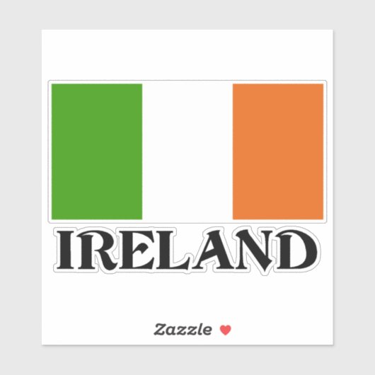 Vlag van Ierland Sticker (Vel)