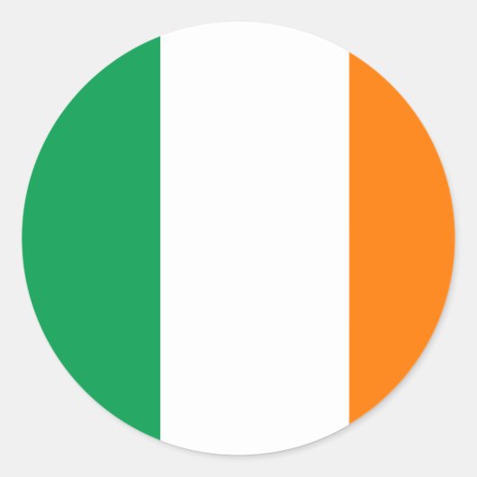 Vlag van Ierland Sticker (Voorkant)