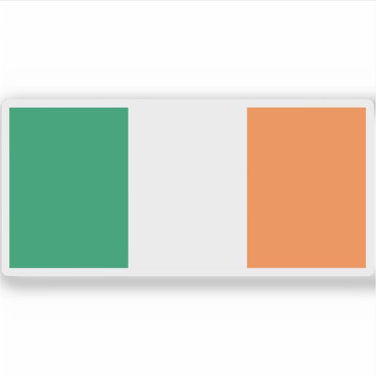 Vlag van Ierland Sticker (Voorkant)