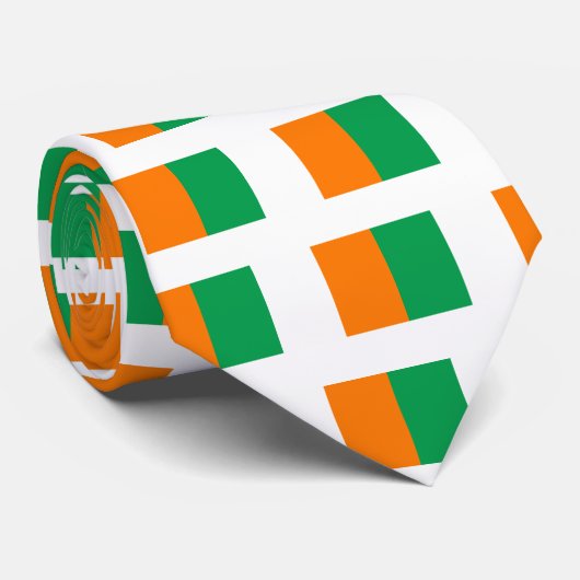 Vlag van Ierland Stropdas (Opgerold)