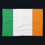 Vlag van Ierland Theedoek<br><div class="desc">Vlag van Ierland - Bratach na hÉireann</div>