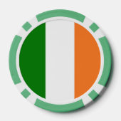 Vlag van Ierland Totaal Poker Chips (Achterkant)