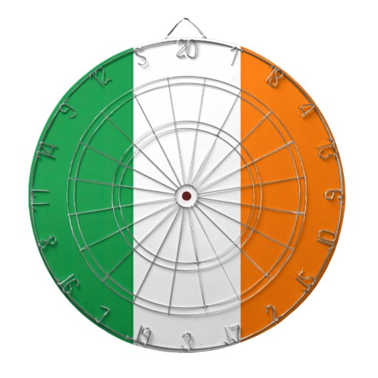 Vlag van Ierland Tricolore Dartbord (Voorkant)