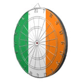 Vlag van Ierland Tricolore Dartbord (Voorkant Rechts)