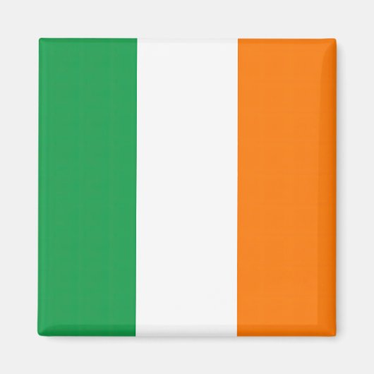 Vlag van Ierland Tricolore Magneet (Voorkant)