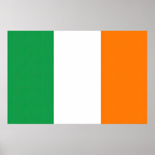 Vlag van Ierland Tricolore Poster