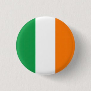 Vlag van Ierland Tricolore Ronde Button 3,2 Cm
