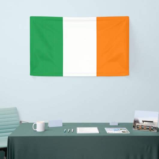 Vlag van Ierland Tricolore Spandoek (Beurs)