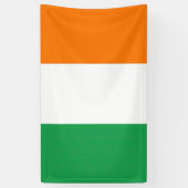 Vlag van Ierland Tricolore Spandoek (Verticaal)