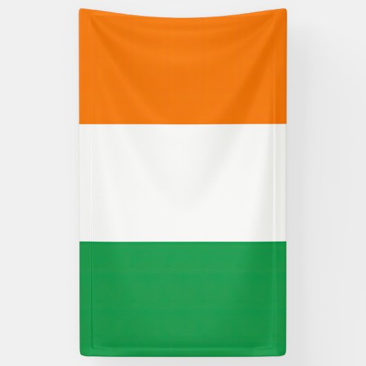 Vlag van Ierland Tricolore Spandoek (Verticaal)