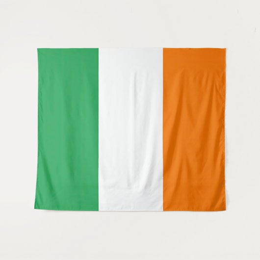 Vlag van Ierland Tricolore Wandkleed (Voorkant (horizontaal))