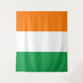 Vlag van Ierland Tricolore Wandkleed (Voorkant)