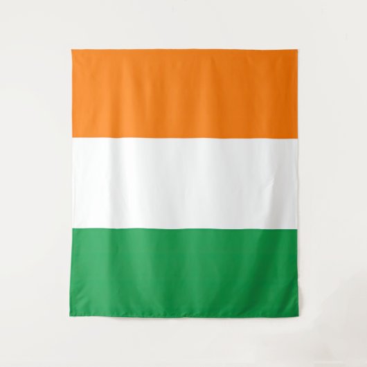 Vlag van Ierland Tricolore Wandkleed (Voorkant)