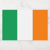 Vlag van Ierland Voedselcontainer Etiket (Enkel label)