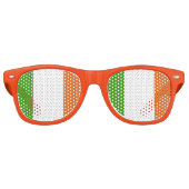 vlag van Ierland voor Ierse patriotten Retro Zonnebril (Voorkant)