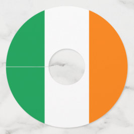 Vlag van Ierland Wijnglaslabel
