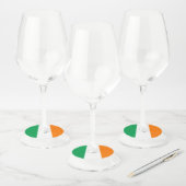 Vlag van Ierland Wijnglaslabel (Set)