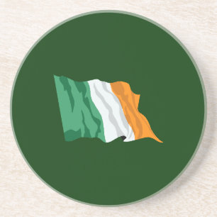 Vlag van Ierland Zandsteen Onderzetter