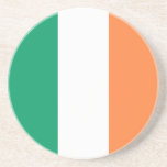 Vlag van Ierland Zandsteen Onderzetter<br><div class="desc">Een eenvoudig onderzetter met de vlag van Ierland.</div>