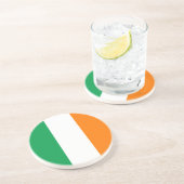 Vlag van Ierland Zandsteen Onderzetter (Zijkant)