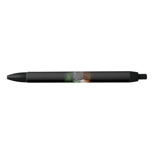 Vlag van Ierland Zwarte Inkt Pen (Voorkant)
