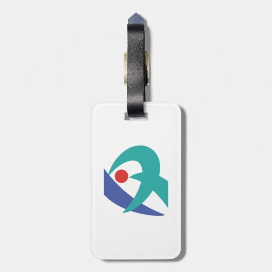 Vlag van Iga, Mie, Japan Bagagelabel (Achterkant verticaal)