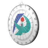 Vlag van Iga, Mie, Japan Dartbord (Voorkant Rechts)