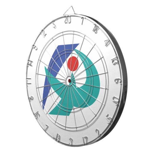 Vlag van Iga, Mie, Japan Dartbord (Voorkant Rechts)