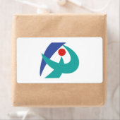 Vlag van Iga, Mie, Japan Etiket (Insitu)