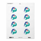 Vlag van Iga, Mie, Japan Etiket (Full Sheet)