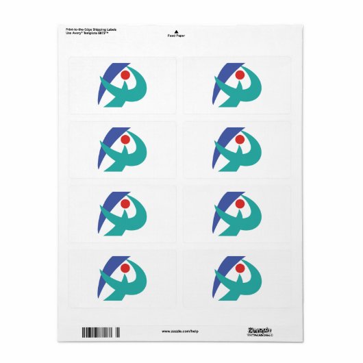 Vlag van Iga, Mie, Japan Etiket (Full Sheet)