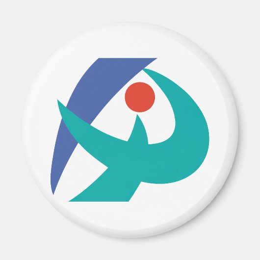 Vlag van Iga, Mie, Japan Magneet (Voorkant)