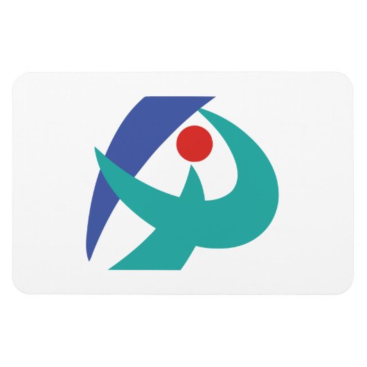 Vlag van Iga, Mie, Japan Magneet (Horizontaal)