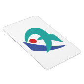 Vlag van Iga, Mie, Japan Magneet (Rechterzijde)