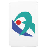 Vlag van Iga, Mie, Japan Magneet (Verticaal)