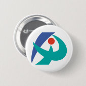 Vlag van Iga, Mie, Japan Ronde Button 5,7 Cm (Voorkant /achterkant)