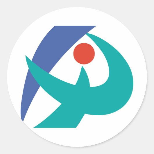 Vlag van Iga, Mie, Japan Ronde Sticker (Voorkant)