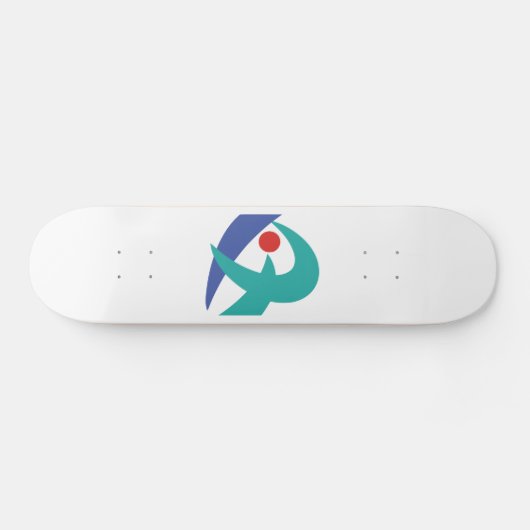 Vlag van Iga, Mie, Japan Skateboard (Horizontaal)