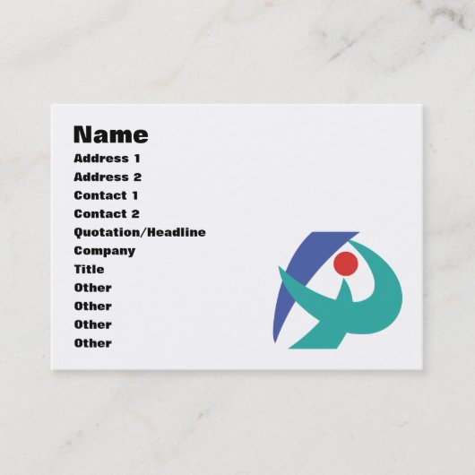 Vlag van Iga, Mie, Japan Visitekaartje (Voorkant)