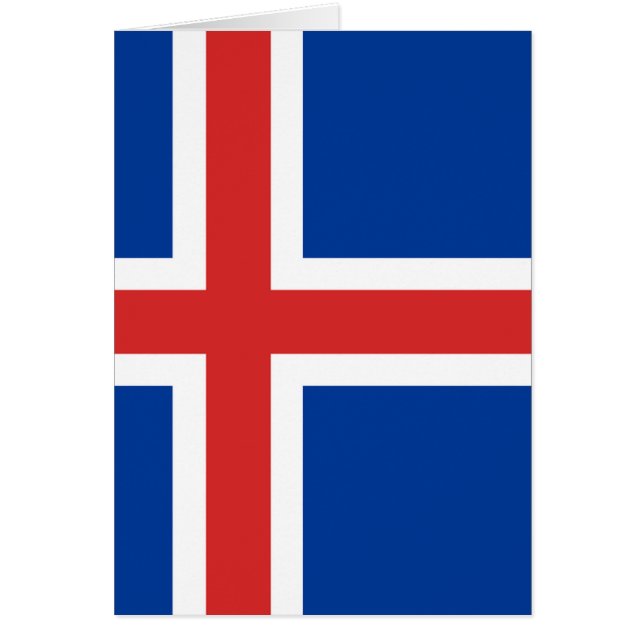 Vlag van IJsland (Voorkant)