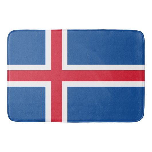 Vlag van IJsland Badmat (Voorkant)