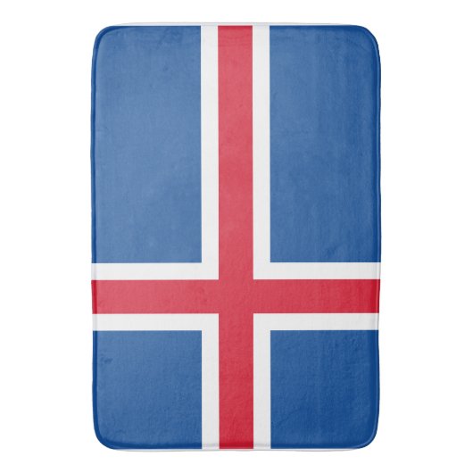 Vlag van IJsland Badmat (Voorkant Verticaal)